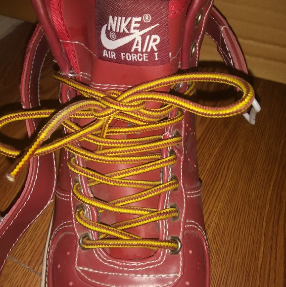 nike air force 1 high maroon